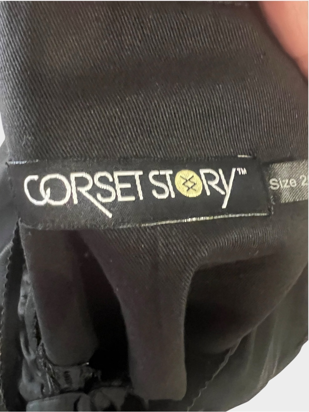 Corset Story SDS016 Black Lace Steel Boned Corset Dress 26” US 8 - Picture 11 of 16